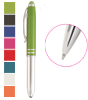 Hochwertiger Multifunktions-Kugelschreiber GARCIA TOUCHPEN mit LED-Licht und einseitiger Lasergravur