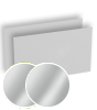 Visitenkarten quer 5/5 farbig 90 x 50 mm mit beidseitig vollflächiger UV-Lackierung <br>beidseitig bedruckt (CMYK 4-farbig + 1 Silber-Sonderfarbe)