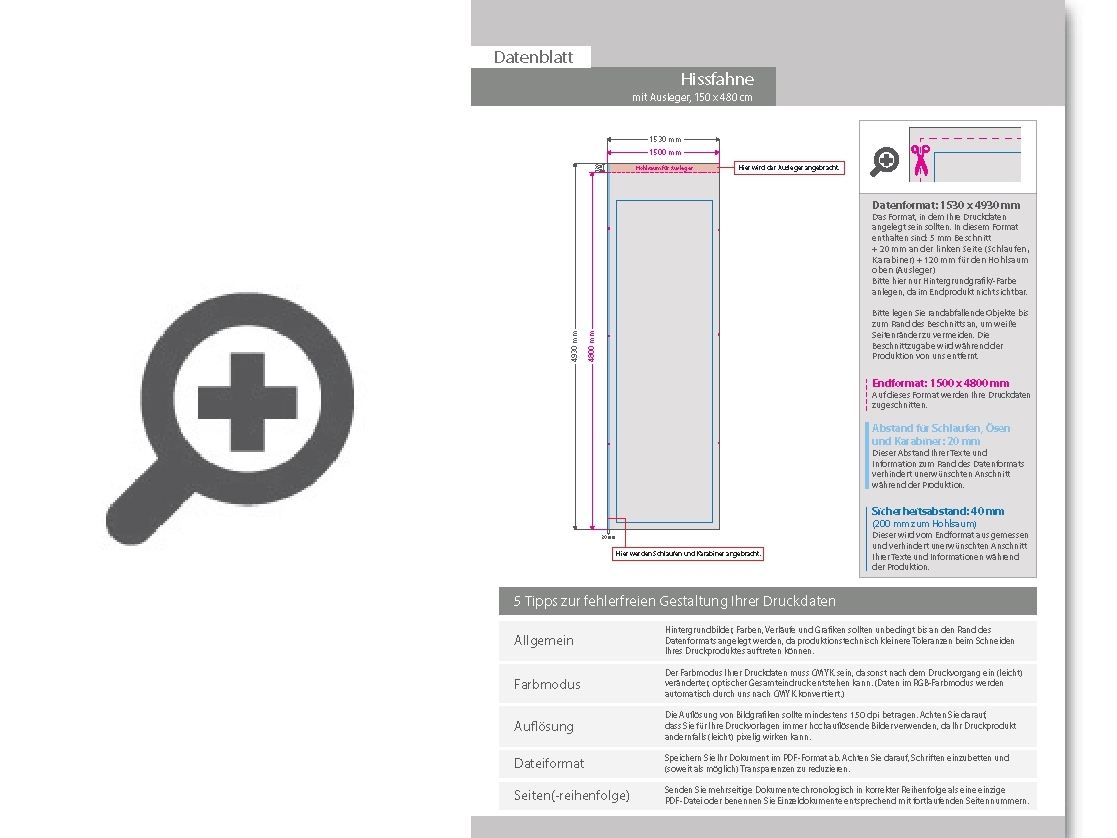 Product Bild hochwertige_hissfahne_f__r_masten_mit_ausleger__150_x_480_cm__4_0-farbig_bedruckt