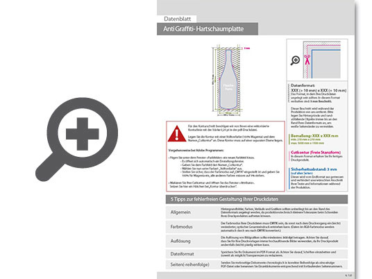 Product Bild hartschaumplatte_mit_anti-graffiti-lack_gl__nzend_in_flasche-form_konturgefr__st___einseitig_4_0-farbig_bedruckt