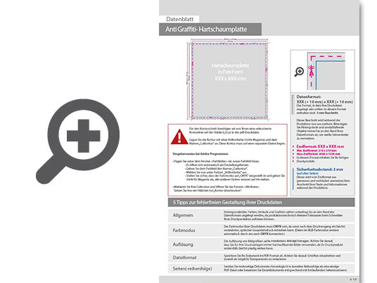 Product Bild hartschaumplatte_mit_anti-graffiti-lack_gl__nzend_in_freier_gr____e_(rechteckig)___einseitig_4_0-farbig_bedruckt