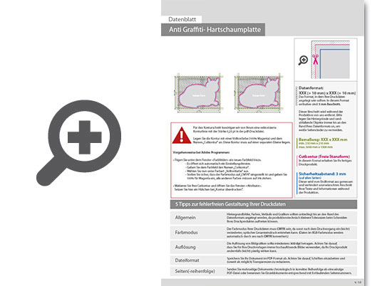 Product Bild hartschaumplatte_mit_anti-graffiti-lack_gl__nzend_in_katze-form_konturgefr__st___beidseitig_4_4-farbig_bedruckt