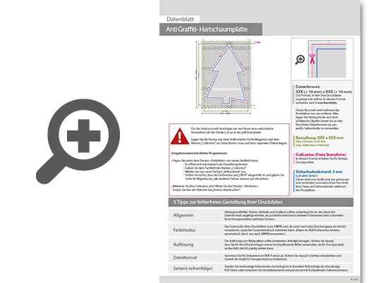 Product Bild hartschaumplatte_mit_anti-graffiti-lack_gl__nzend_in_tannenbaum-form_konturgefr__st___einseitig_4_0-farbig_bedruckt