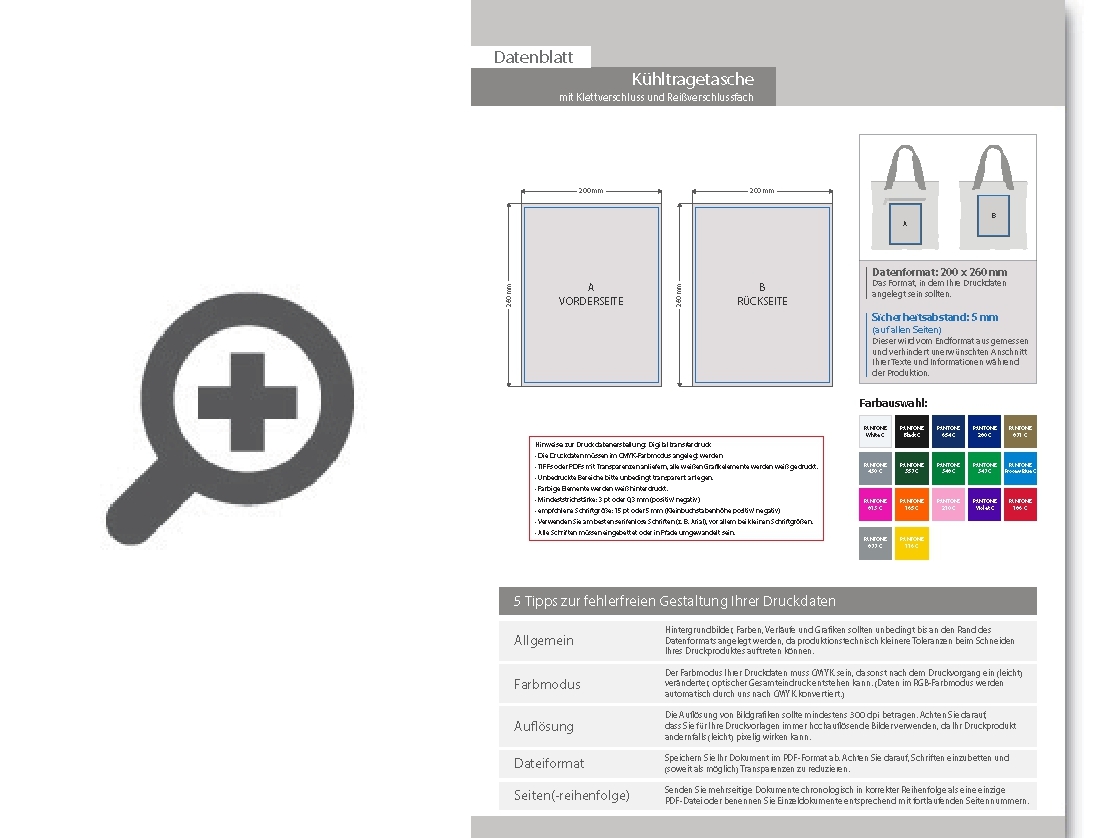 Product Bild k__hltragetasche_mit_klettverschluss_und_rei__verschlussfach