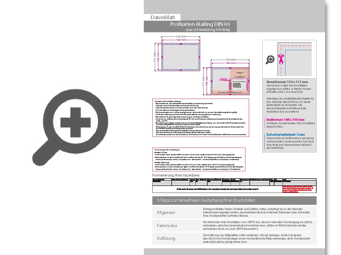 Product Bild postkarten-mailing_din_a6_quer_(14_8_cm_x_10_5_cm)_mit_partieller_glitzer-lack-veredelung